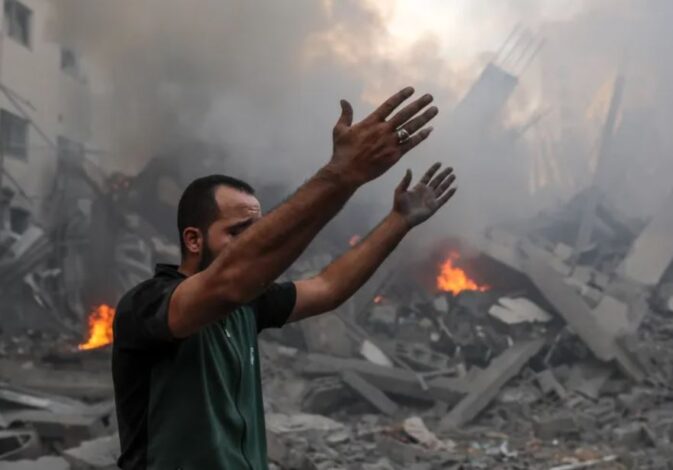 الدمار في غزة نتيجة القصف الإسرائيلي