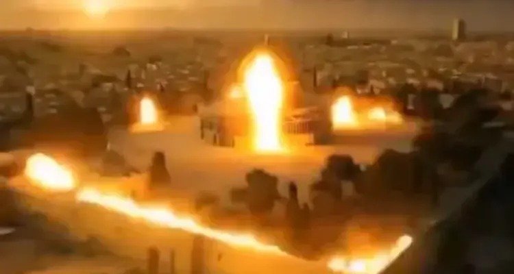 مشاهد افتراضية لهدم المسجد الأقصى